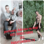 Adrian with his son and shortly before his accident