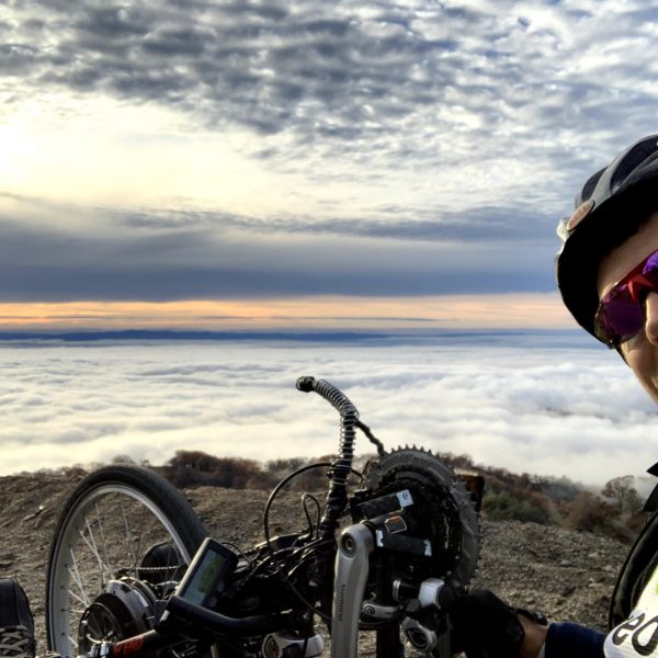 Above the clouds biking up Mount Hamilton