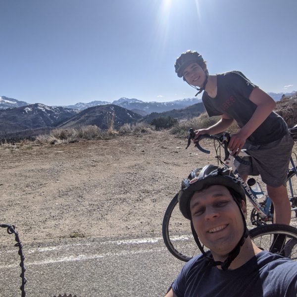 Top of Monitor pass with son (3,600 ft)